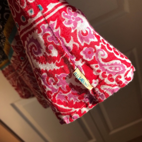 Billabong Boho Cotton Cover Up Size Small EUC Multi Color - Picture 11 of 16